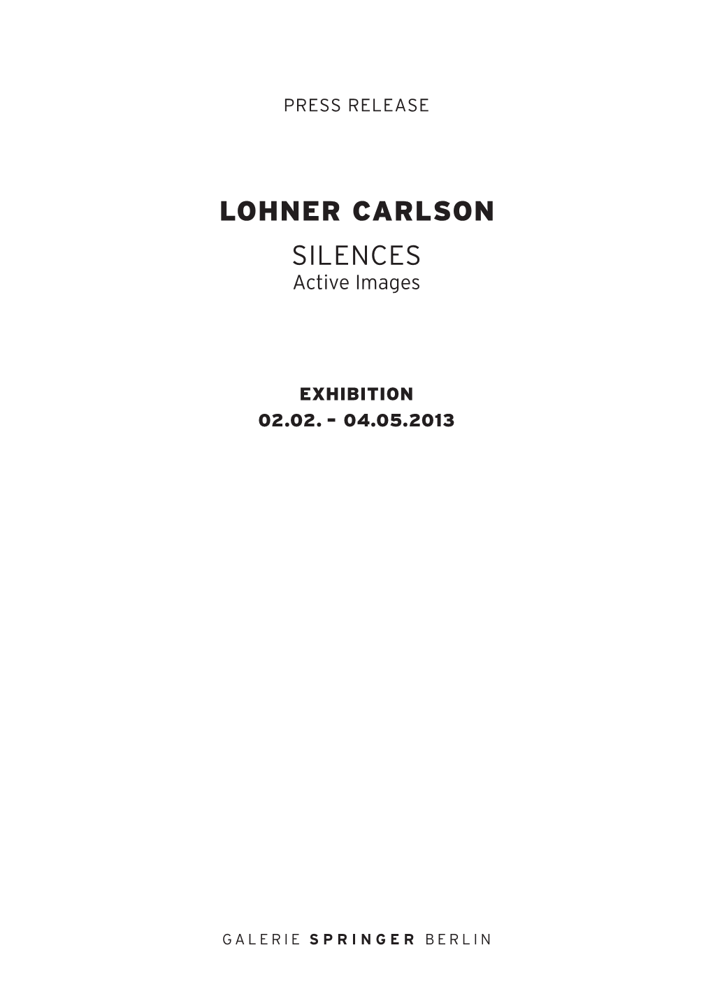 Lohner Carlson Silences Active Images