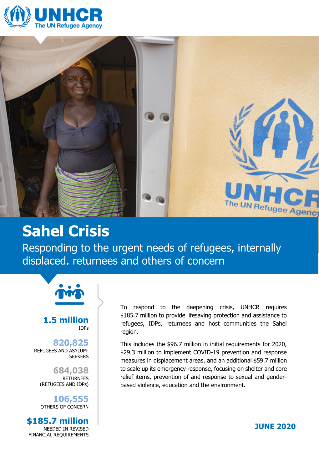 Sahel Crisis Responding to the Urgent Needs of Refugees, Internally Displaced, Returnees and Others of Concern