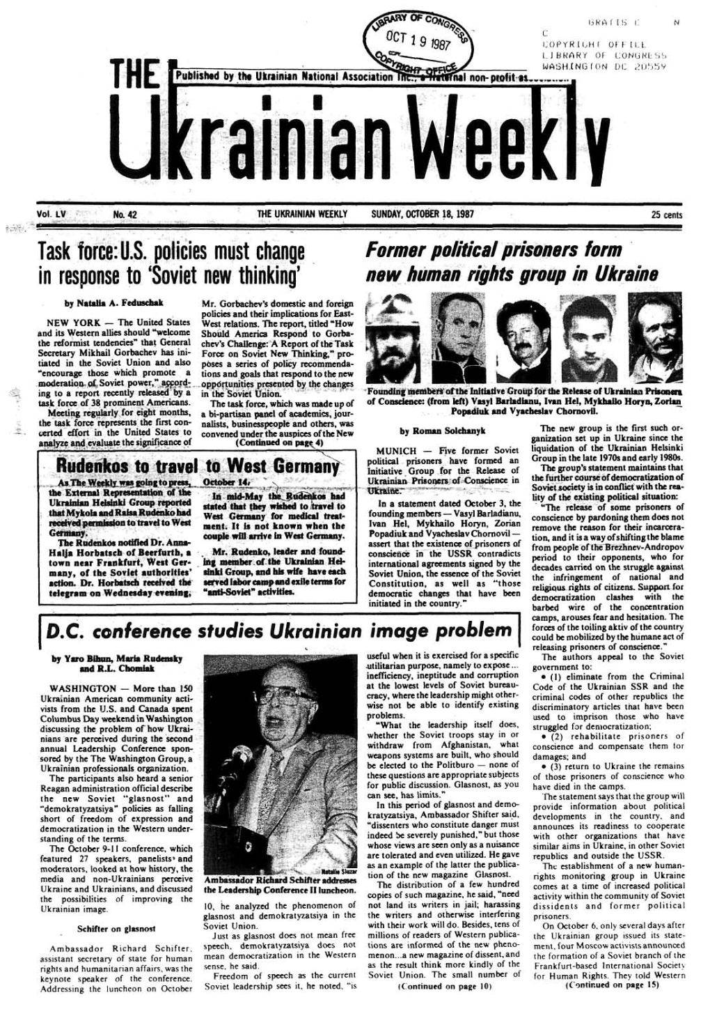 The Ukrainian Weekly 1987, No.42