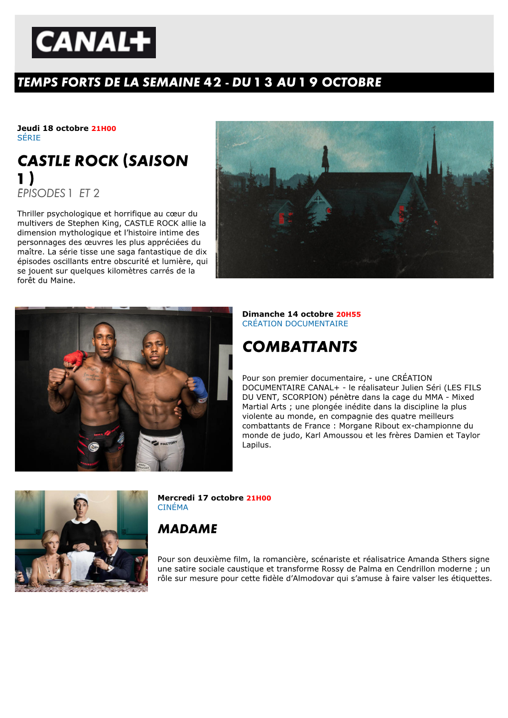 Castle Rock (Saison 1) Combattants