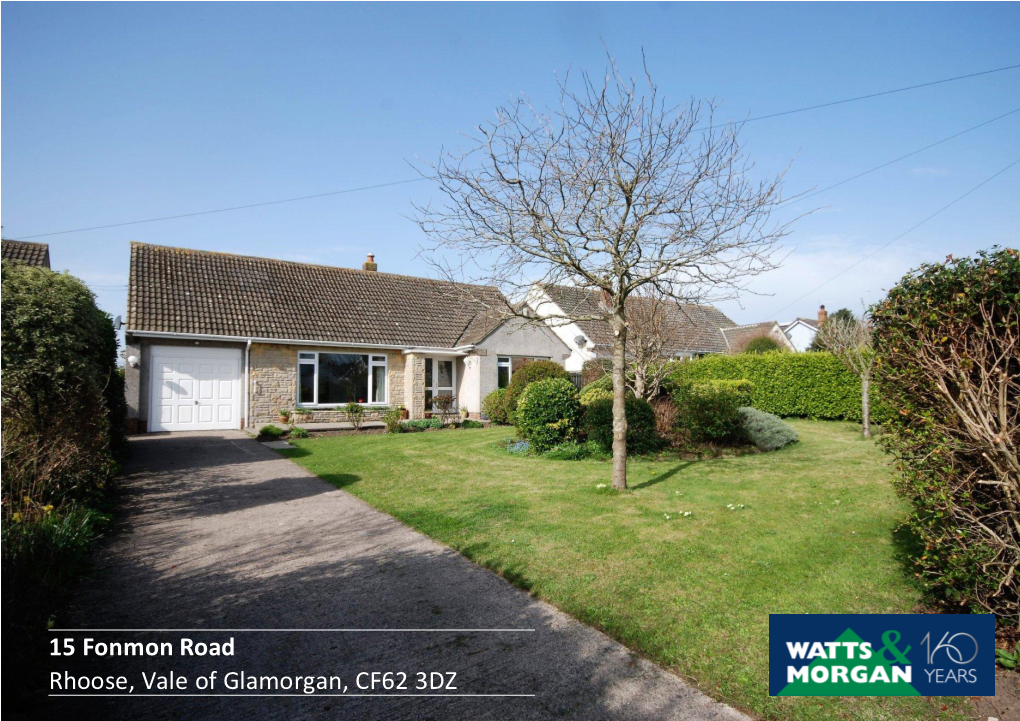 15 Fonmon Road Rhoose, Vale of Glamorgan, CF62 3DZ