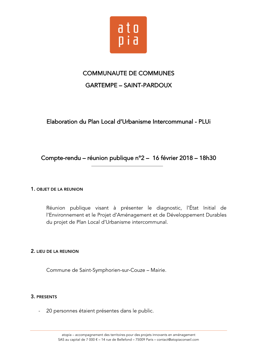 Communaute De Communes Gartempe – Saint-Pardoux Valorise Ses Qualites De Territoire Rural Et Agricole Actif, De Territoire Du Bien Vivre, D’Accueil Et De Nature