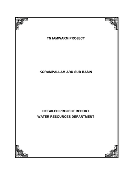 Tn Iamwarm Project Korampallam Aru Sub Basin