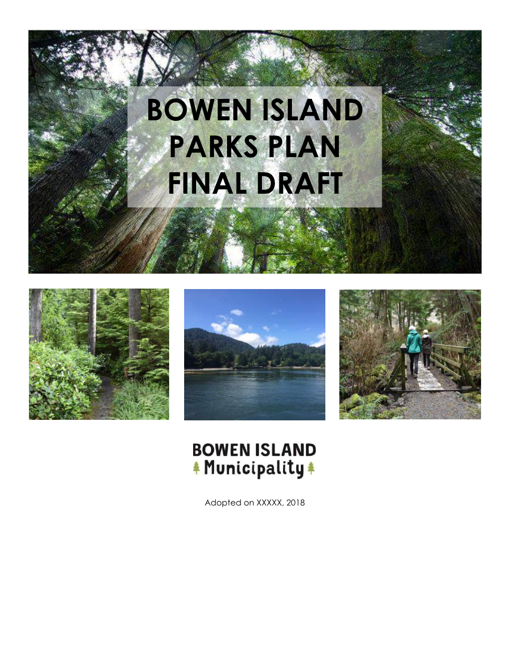 Bowen Island Parks Plan Final Draft