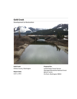Gold Creek Development to Restoration