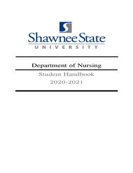 Nursing Handbook 2020-2021