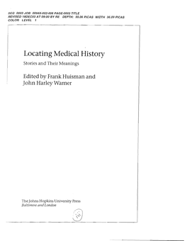 Locating Medical History Stories and Their Meanings