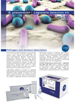 S. Pneumoniae + Legionella Detection Kit