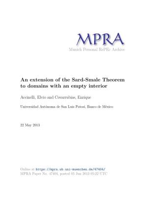 An Extension of the Sard-Smale Theorem to Domains with an Empty Interior