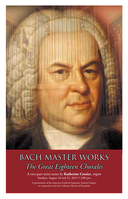 BACH MASTER WORKS the Great Eighteen Chorales