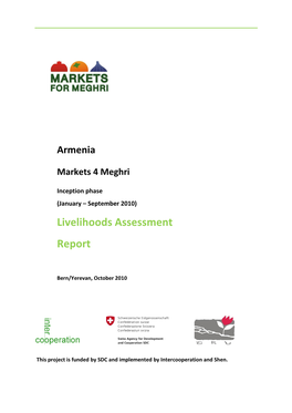 Livelihoods Assessment Report