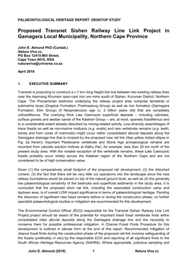 Palaeontological Impact Assessment May Be Significantly Enhanced Through Field Assessment by a Professional Palaeontologist