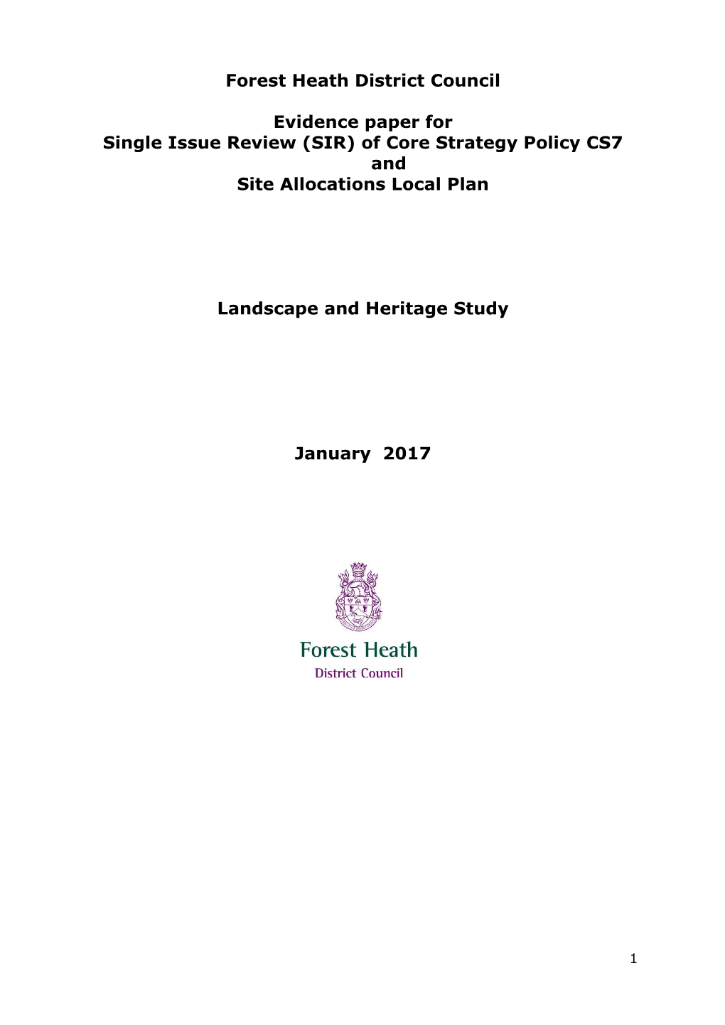 Landscape and Heritage Study
