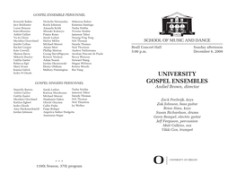 University Gospel Ensembles