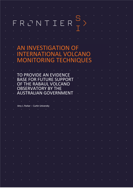 An Investigation of International Volcano Monitoring Techniques