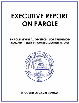 Executive Report on Parole