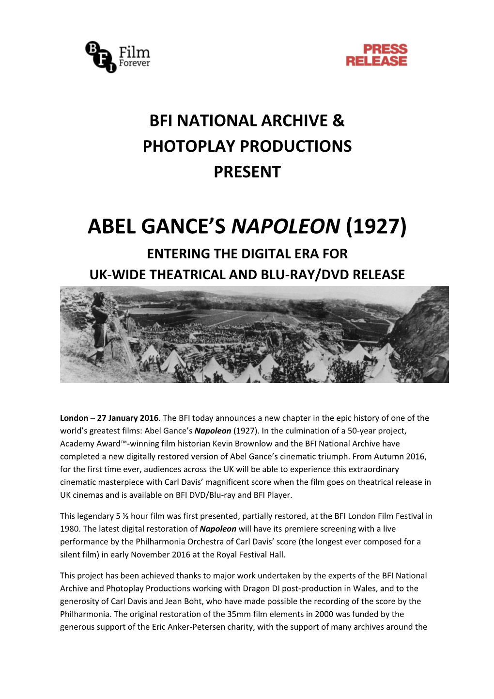 Abel Gance's Napoleon (1927)