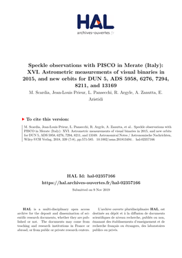 XVI. Astrometric Measurements of Visual Binaries in 2015, and New Orbits for DUN 5, ADS 5958, 6276, 7294, 8211, and 13169 M