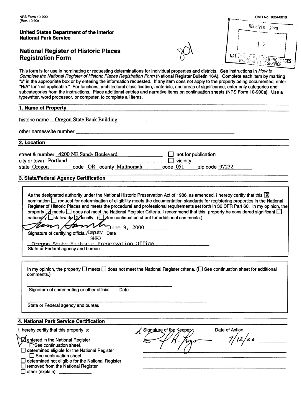 National Register of Historic Places Registration Form