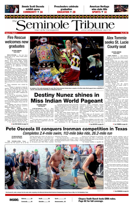 Destiny Nunez Shines in Miss Indian World Pageant