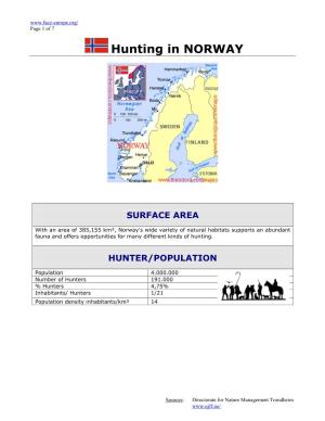 Hunting in NORWAY