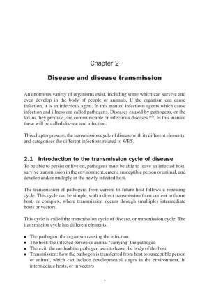 Chapter 2 Disease and Disease Transmission