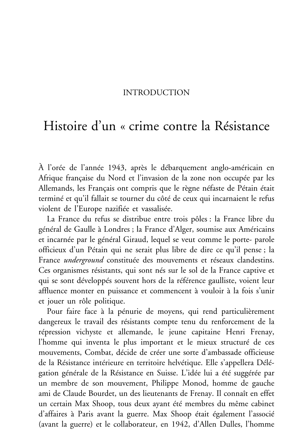 Crime Contre La Résistance