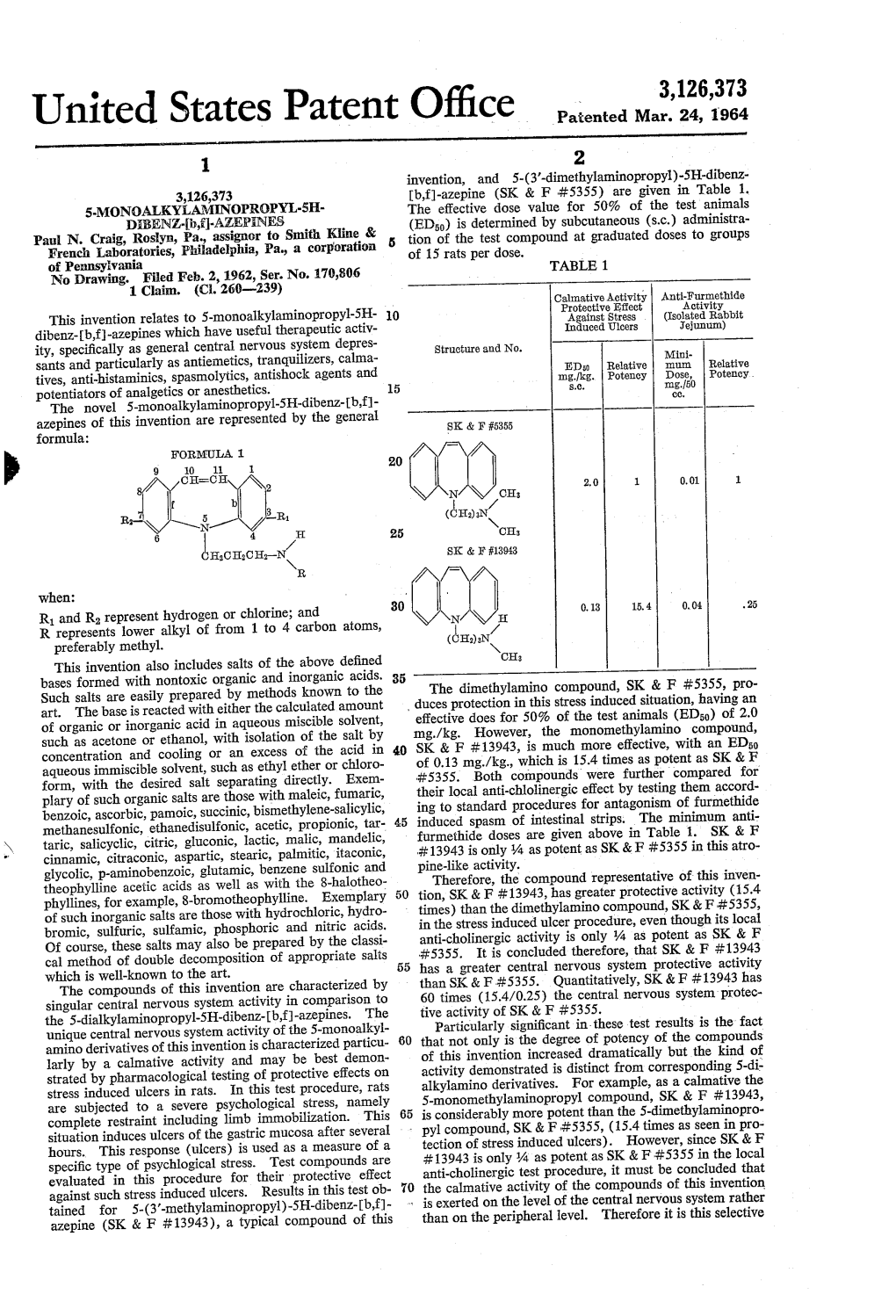 United States Patent Office Patiented Mar