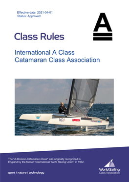 International a Class Catamaran Class Association