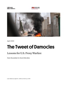 The Tweet of Damocles