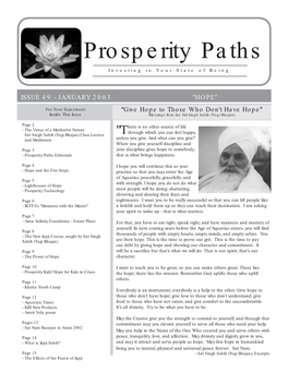 Prosperity Paths