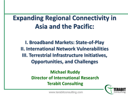 Expanding Regional Connectivity in Asia and the Pacific