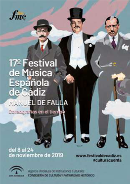 17º Festival De Música Española De Cádiz MANUEL DE FALLA Coreografías En El Tiempo