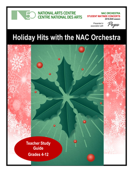 Teacher Guide Holiday Hits with the NAC Orchestra