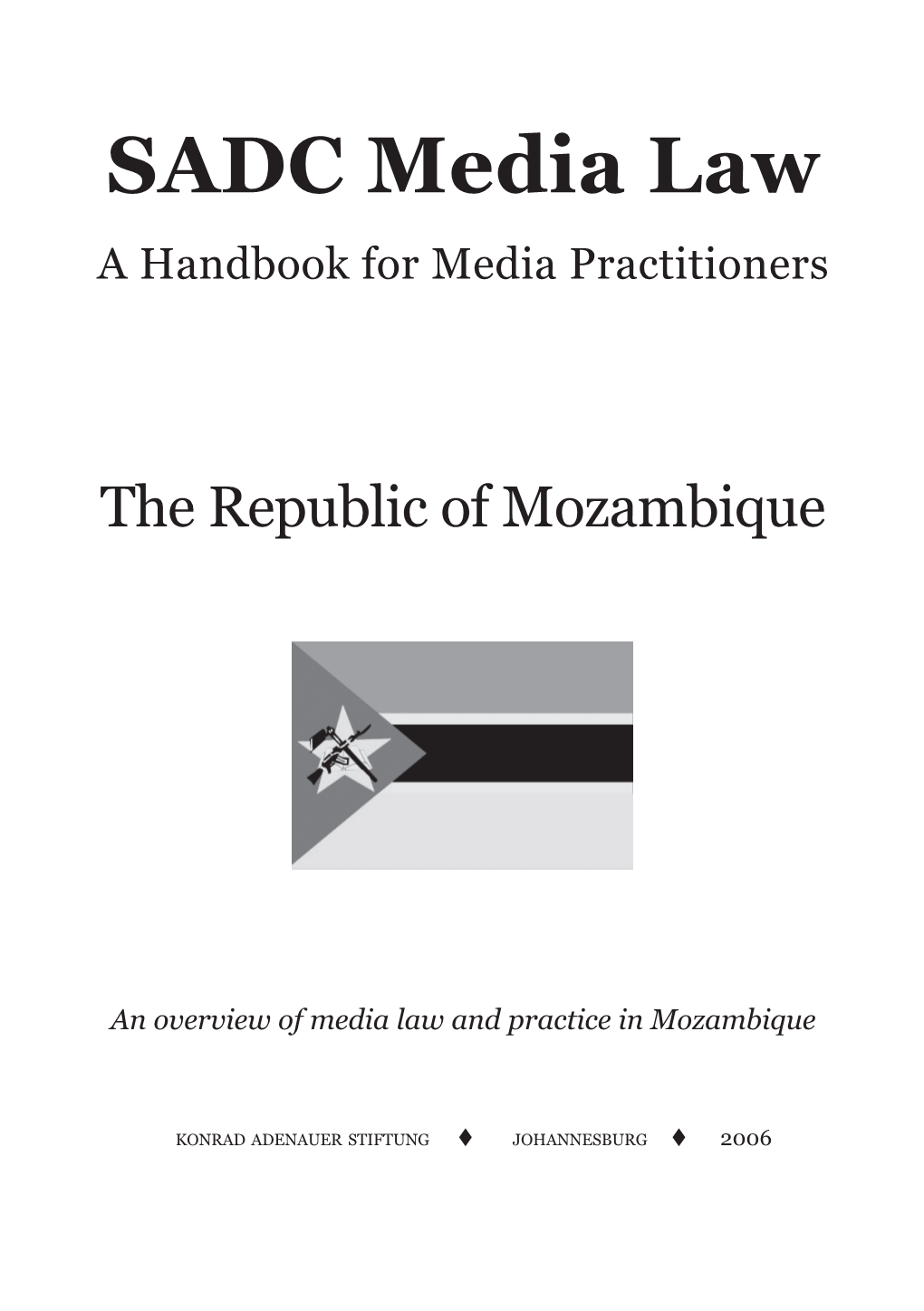 SADC Media Law a Handbook for Media Practitioners