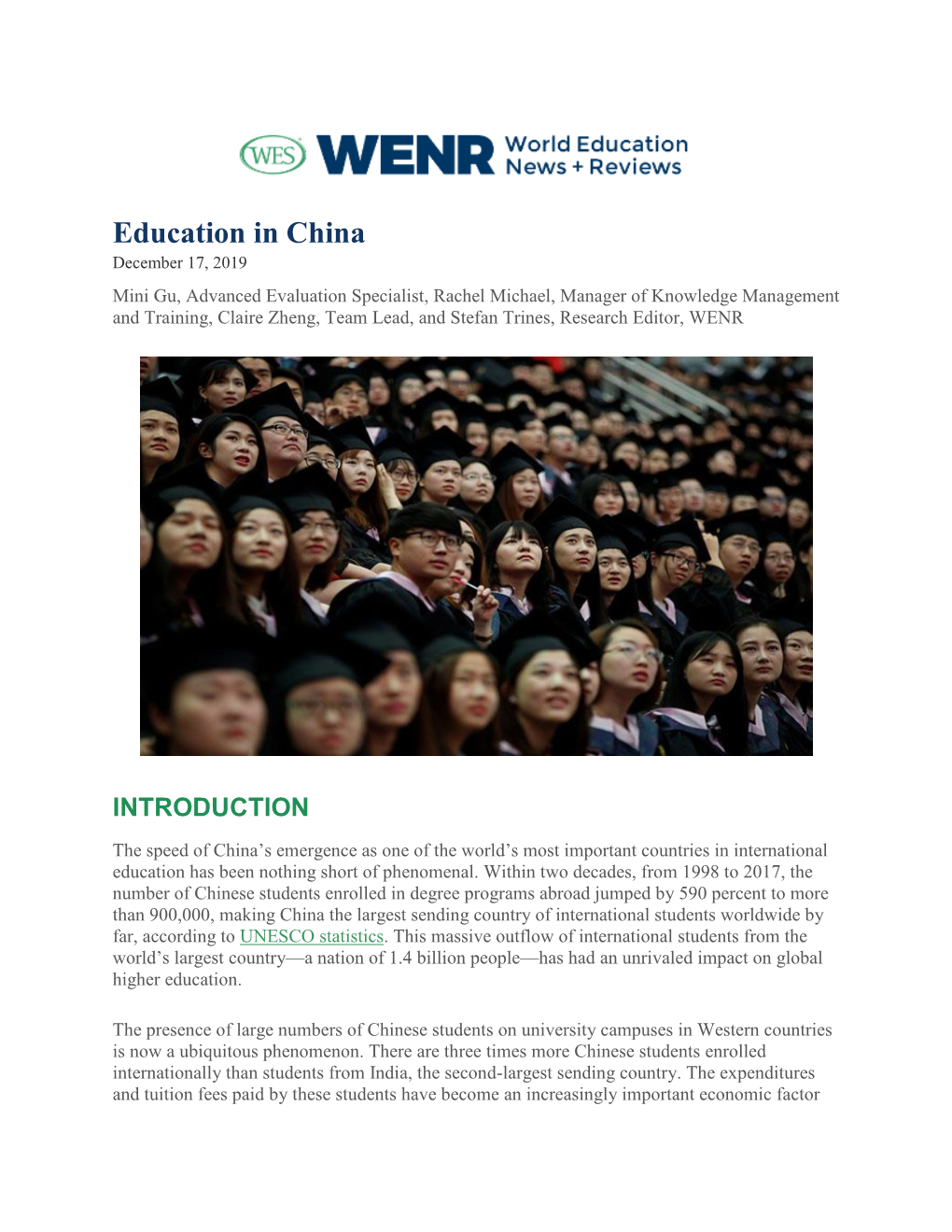 Education in China