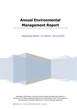 Annual Environmental Management Report