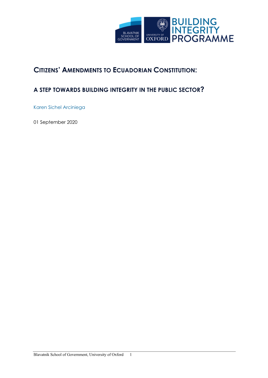 Citizens' Amendments to Ecuadorian Constitution