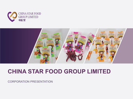 China Star Food Group Limited