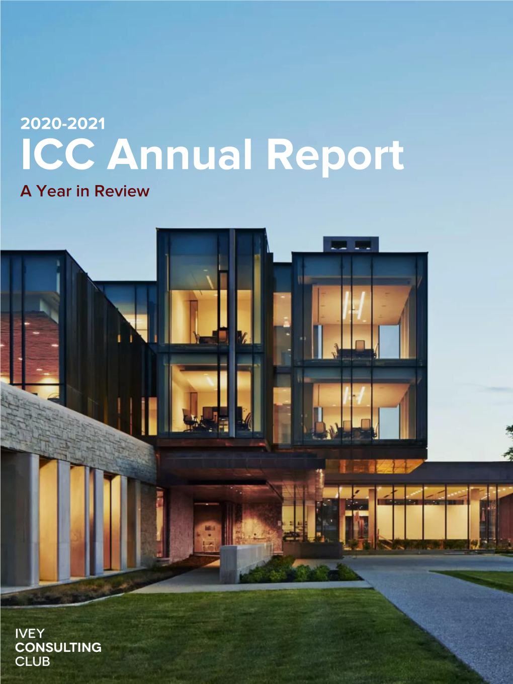 2020-2021 ICC Annual Report a Year in Review