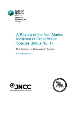 GB Red List of Non-Marine Molluscs 2013