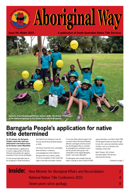 Barngarla People's Application for Native Title Determined