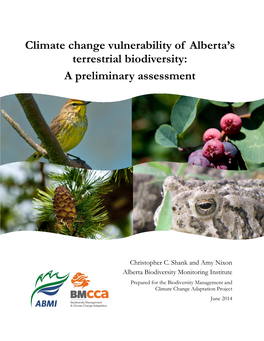 Climate Change Vulnerability of Alberta Species