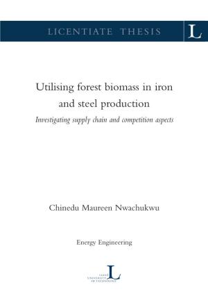 Utilising Forest Biomass in Iron and Steel Production