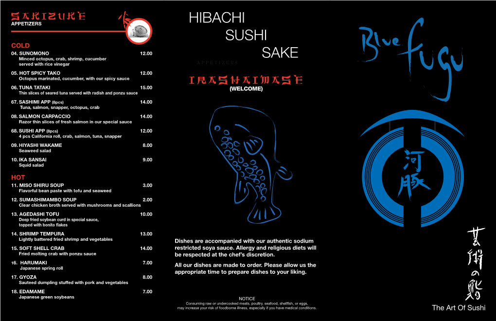 Hibachi Sushi Sake