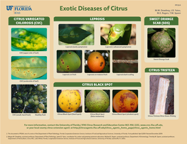 Exotic Diseases of Citrus M.M