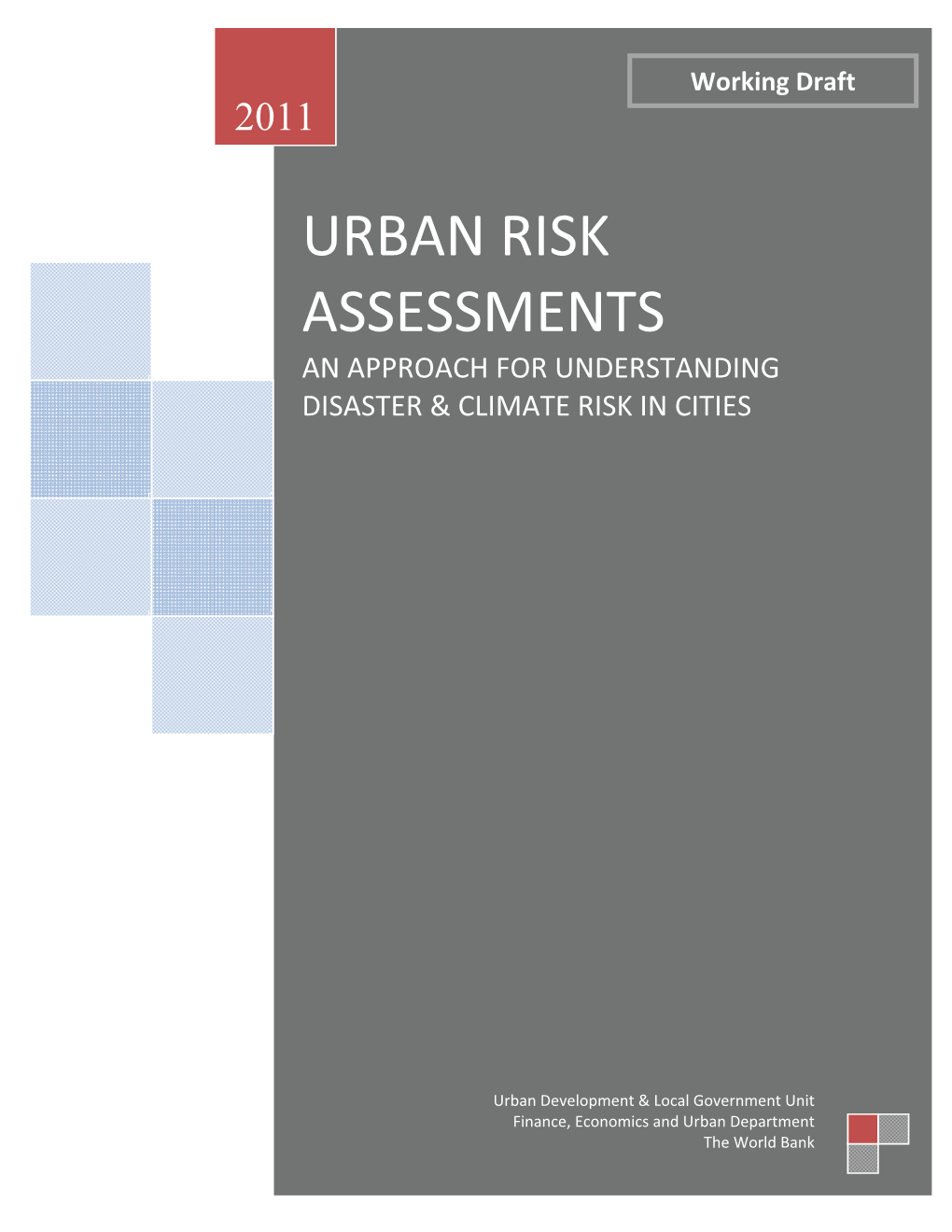 Urban Risk Assessments