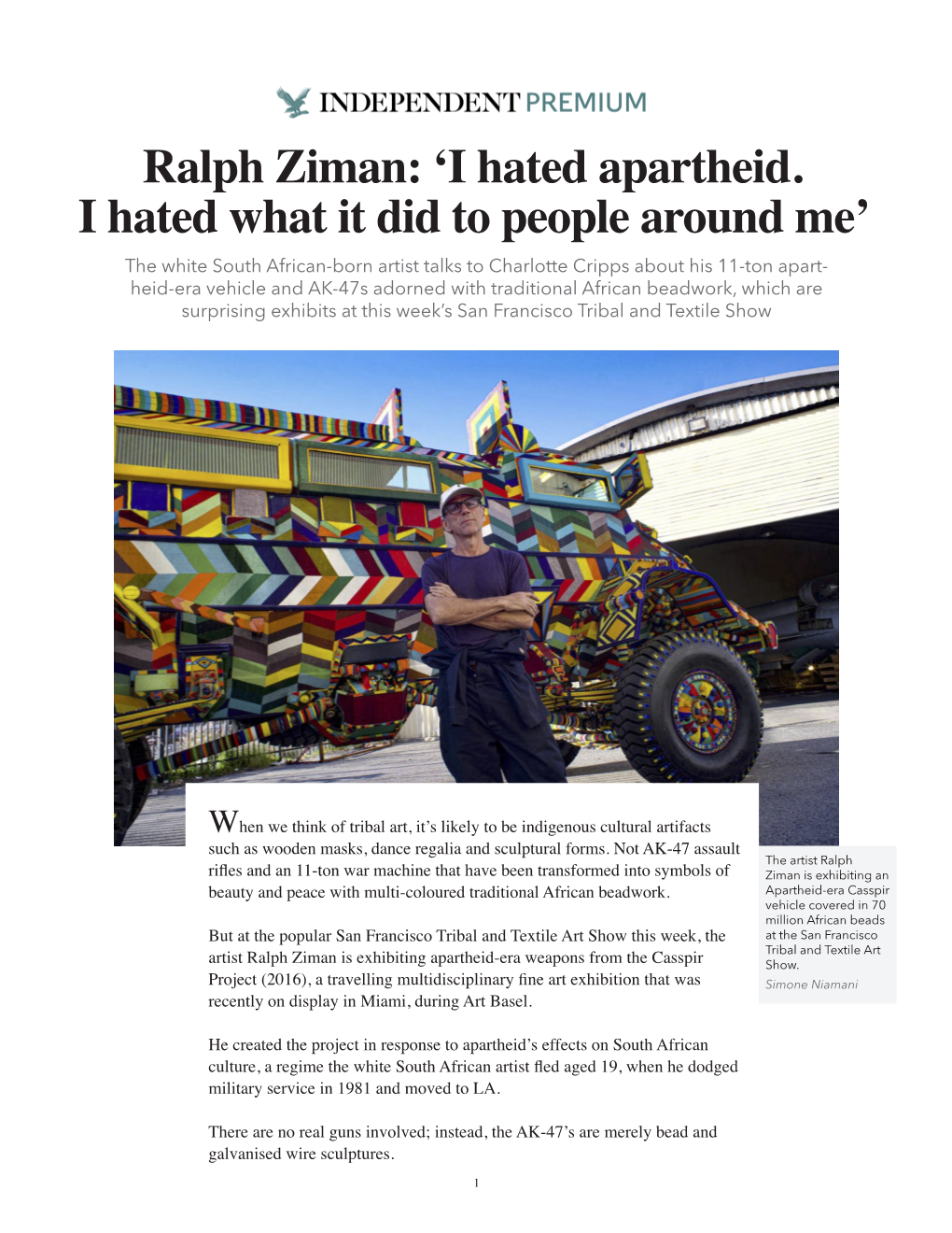 I Hated Apartheid. I Hated What It Did to People Around Me