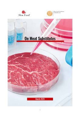 On Meat Substitutes