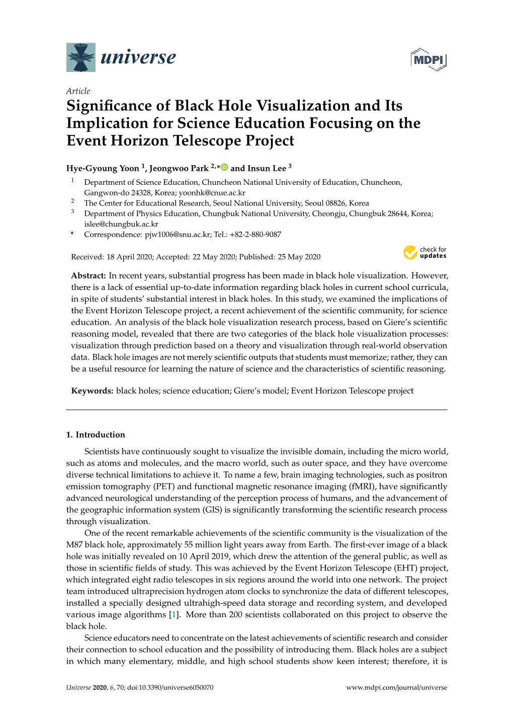 Significance of Black Hole Visualization and Its Implication For